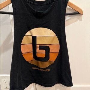 Burn Boot Camp Black/Tan Gradient Tank Top